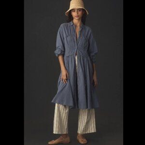 Brand New Pilcro Corset Midi Shirt Dress